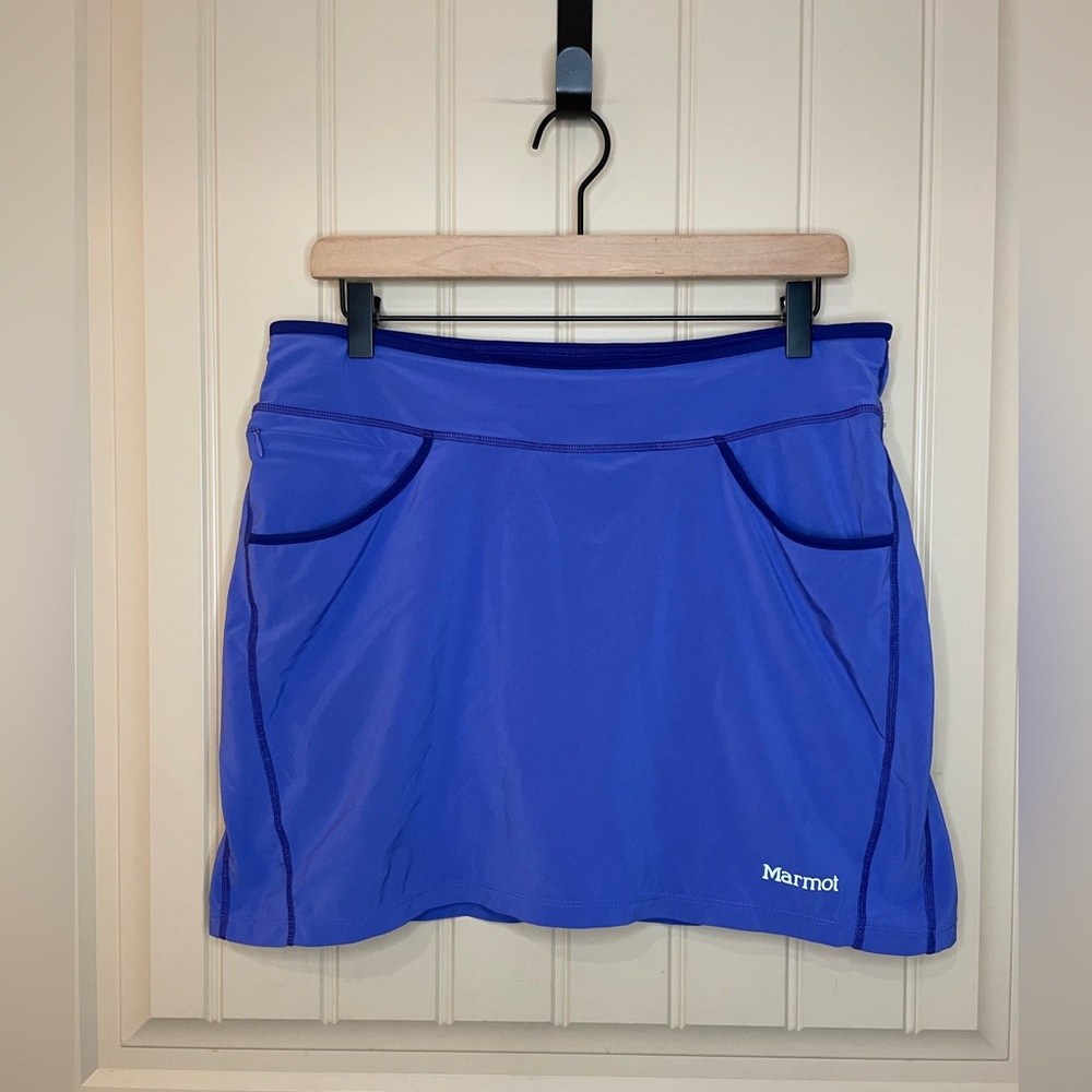 Marmot Skort Women’s Medium Blue Skirt Shorts Hiking Golf Athletic Tennis Core